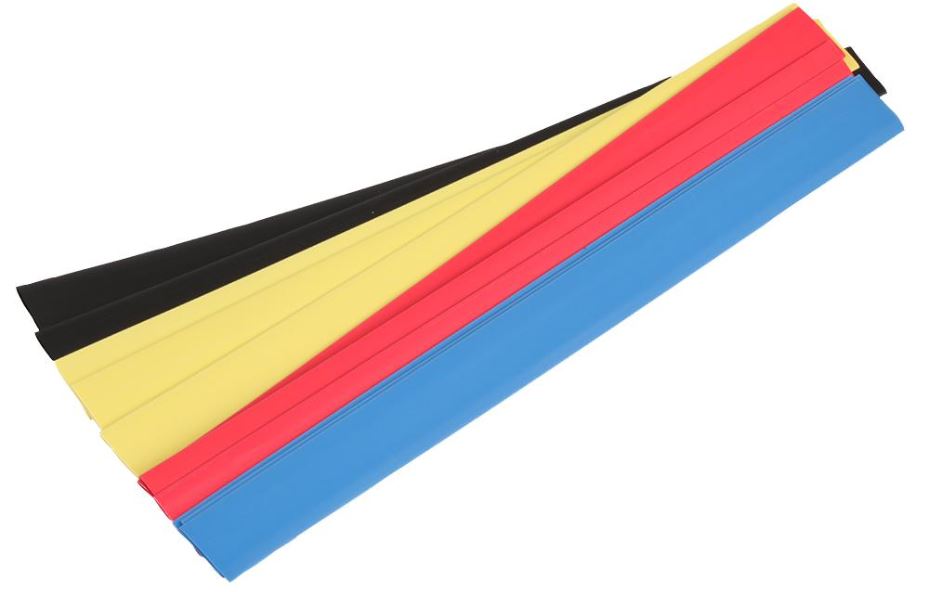 2:1 Heat Shrink Kit, Multicoloured, 9.5mm x 250mm (Pack of 12)