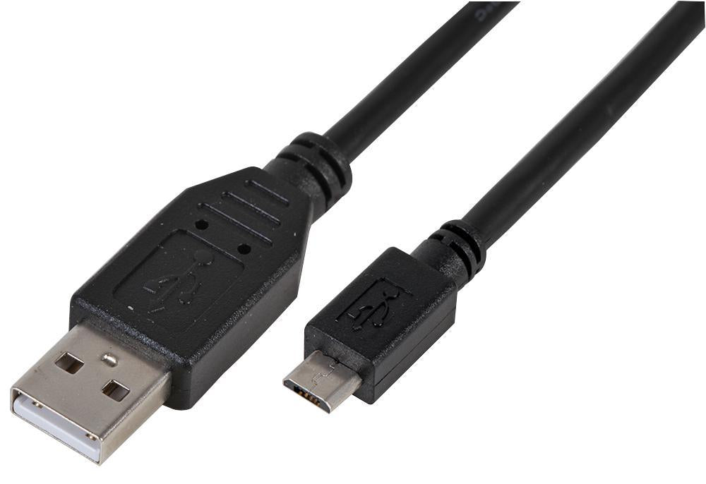 Micro B Plug to A Plug USB 2.0 Cable