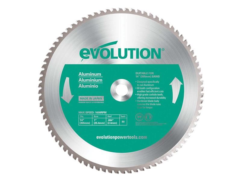 Aluminium Cutting Chop Saw Blade 355 x 25.4mm x 80T