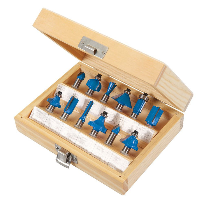 8mm TCT Router Bit Set 12pce - 8mm