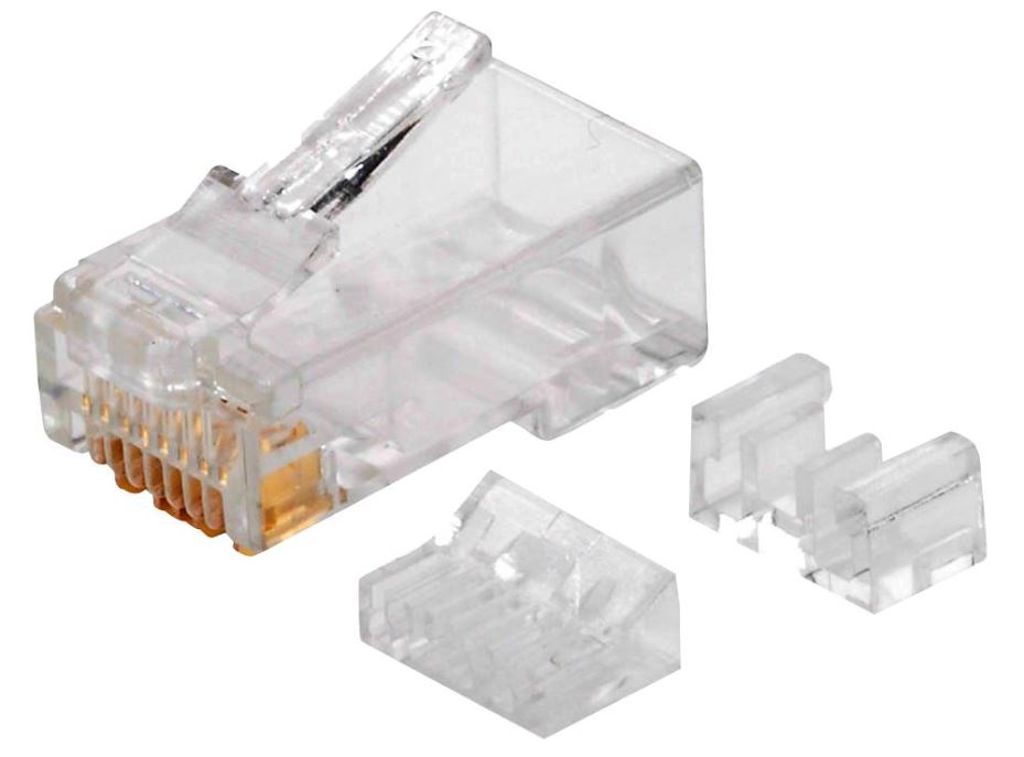 Cat6 RJ45 (8P8C) Plugs - 50 Micron Gold Plated Contacts (Pack of 50)