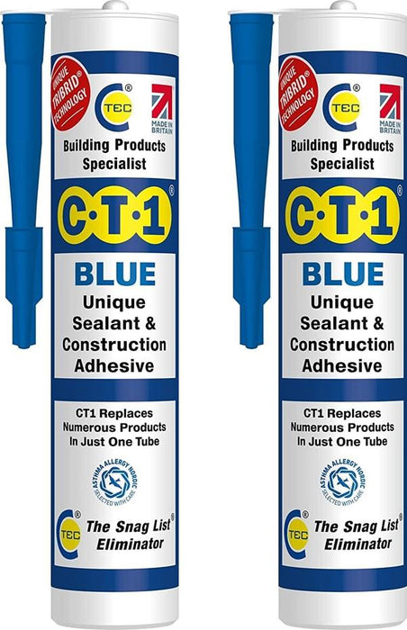 Building Sealant & Adhesive Snag Tube for Virtually Any Material (Twin Pack)