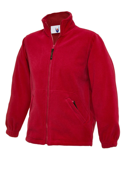 Childrens/Kids  Children’s/Kids Full Zip Micro Fleece Jacket  - Half Moon Yoke