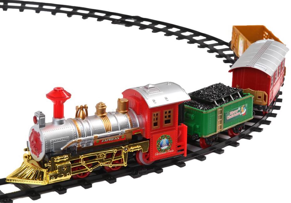 Deluxe Battery Operated Christmas Train Set