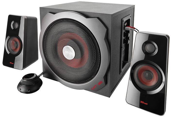 GXT 38 120W 2.1 Subwoofer Speakers - Black