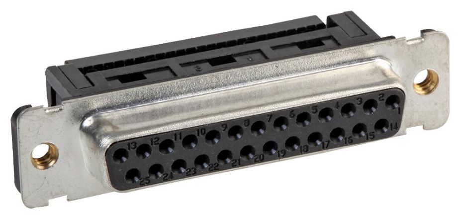 25 Pin Threaded IDC D-Sub Plug