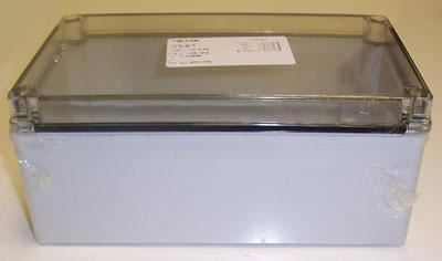IP67 Piccolo Polycarbonate Enclosure with Transparent Lid - 230x140x95mm
