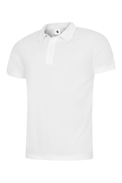 Unisex Mens Ultra Cool Poloshirt - 100% Polyester Textured Breathable Fabric with Wic