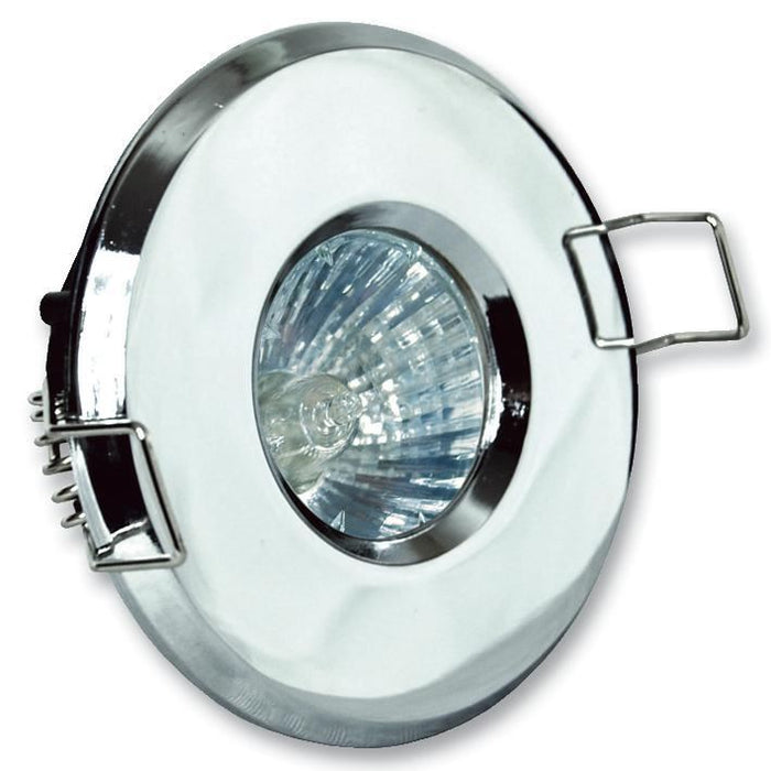 IP65 GU10 Downlight, 240V Chrome