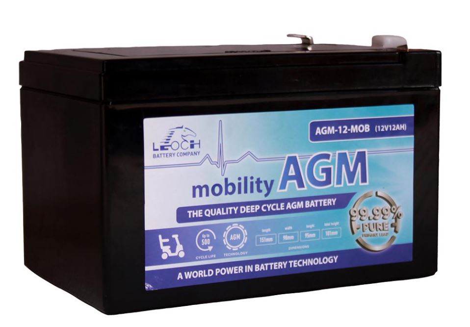 AGM Mobility 12V 12Ah Maintenance Free SLA Battery
