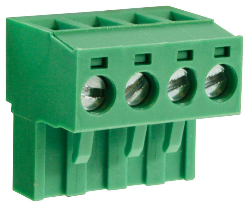 5mm Pluggable Rising Clamp Terminal Block, 4-Pole, 15A