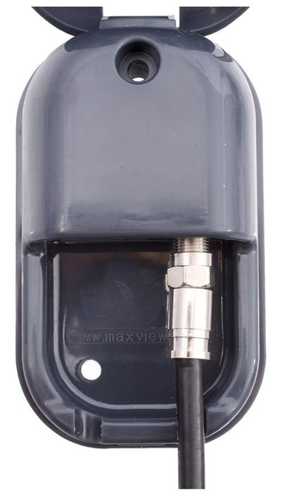 Weatherproof Socket, Coaxial & F Type Connnectors, Anthracite