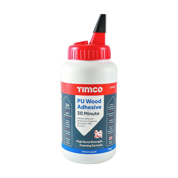 PU Wood Adhesive 30 Minute - Liquid (Size 750g - 1 Each)