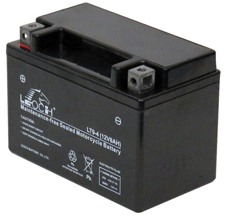 12V 8Ah High Performance Motorcycle Battery - Low Maintenance & Dry Charged