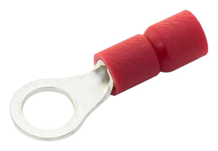 Red 3.2mm Ring Crimp Terminal, 100 Pack