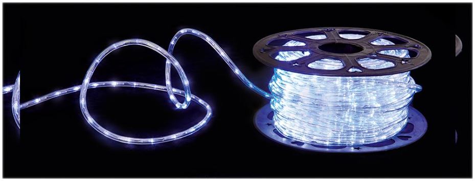 1200 LED Multi-Action LED Rope Light, White, 50m