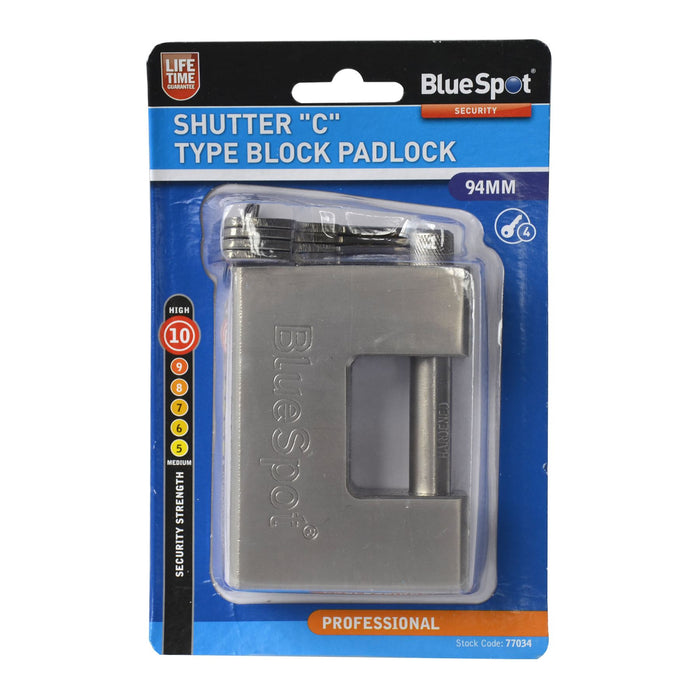 Shutter "C" Type Block Padlock