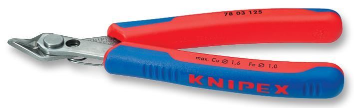 KNIPEX - 5" (125mm) Electronic Super Knips with Multi-Component Grips