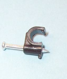 Round Cable Clips Black 100 Pack