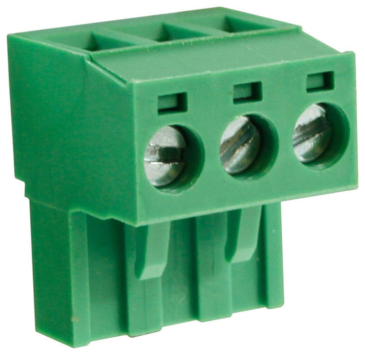 5mm Pluggable Rising Clamp Terminal Block, 3-Pole, 15A