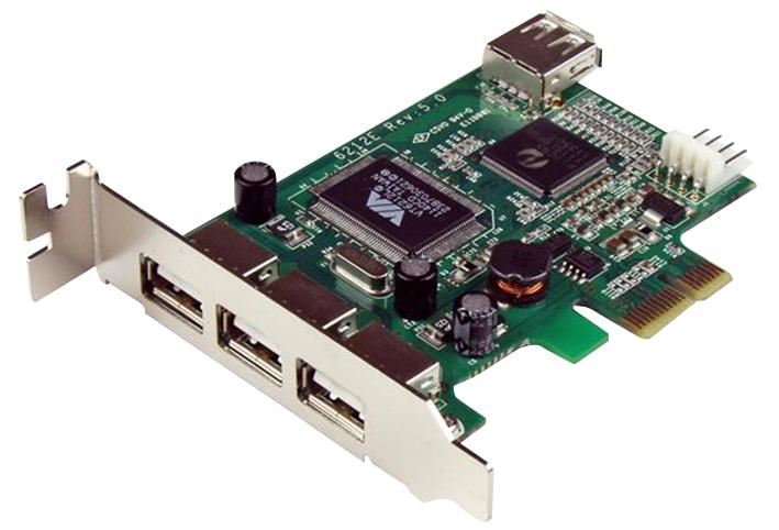 4-Port PCI-Ex Low Profile High Speed USB Card