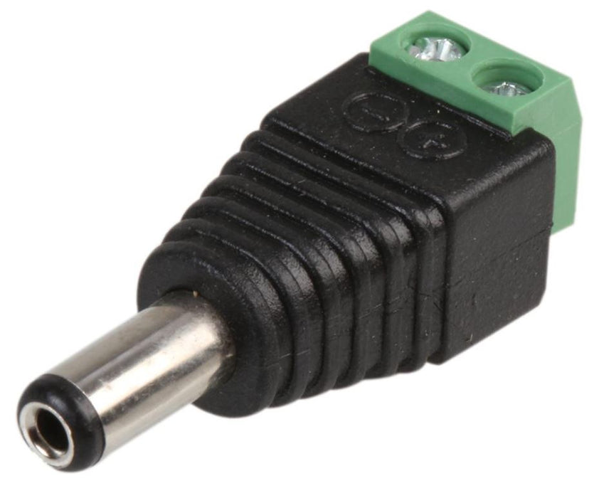 CCTV 2.1mm DC Plug 2x Screw Terminal Adaptors, Pack of 100