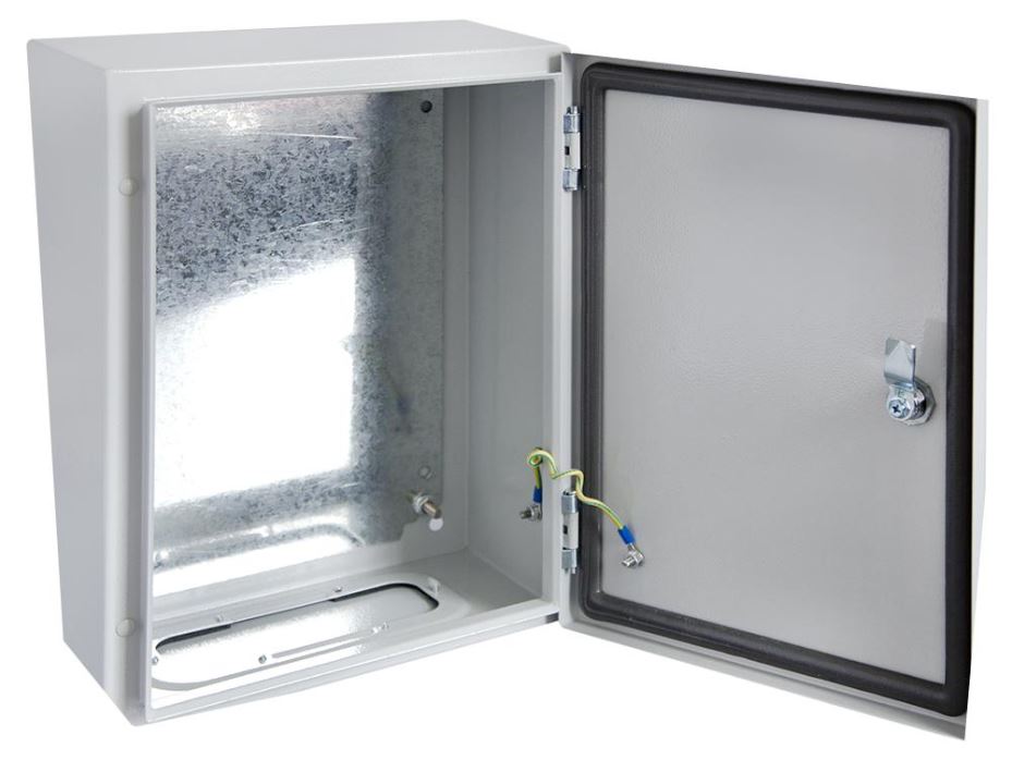 IP66 Steel Wall Mount Enclosure with 3 Year Corrosive Guarantee - 250x200x130mm