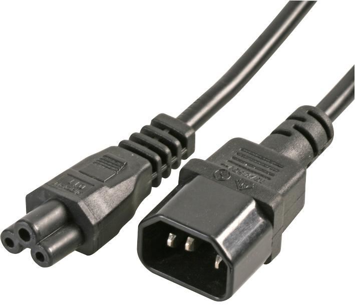 IEC C5 to IEC C14 Power Lead