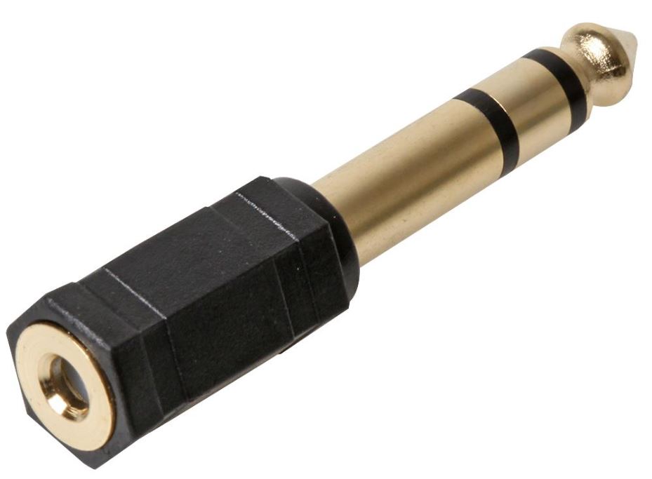 3.5mm Stereo Jack Socket To 6.35mm Jack Plug