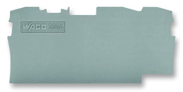 End Plate, for 3 Cond TB, Grey