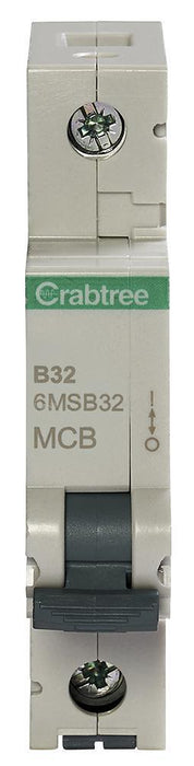 Loadstar Single Pole MCB, B Curve, 6kA