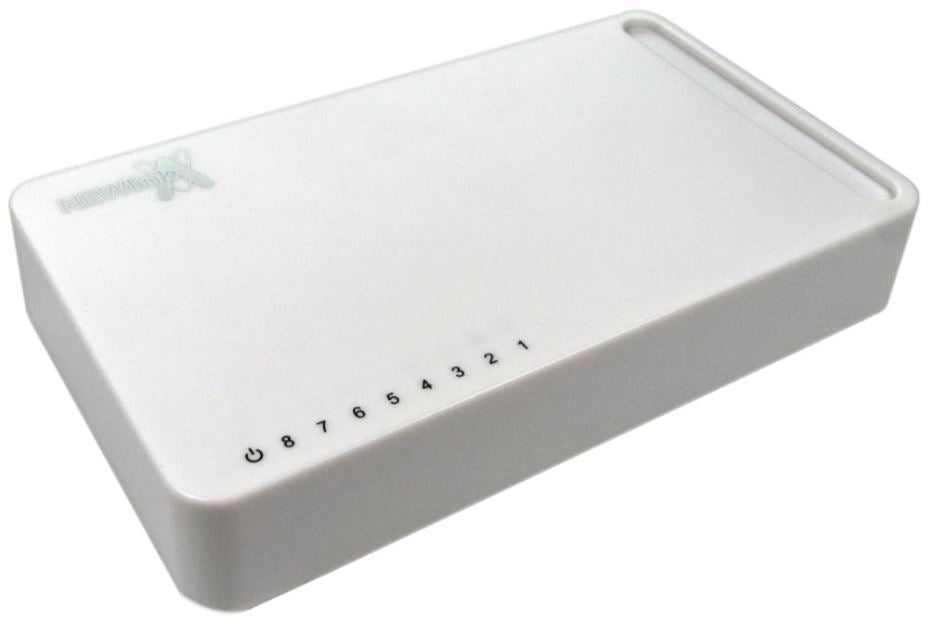 8 Port Gigabit Ethernet Switch, White