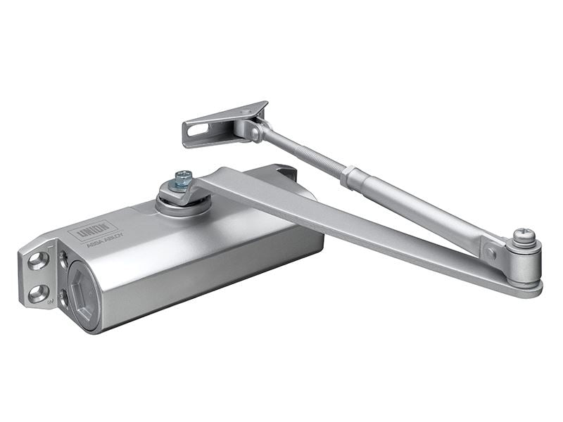 CE3F Fixed Size 3 Rack & Pinion Door Closer Silver