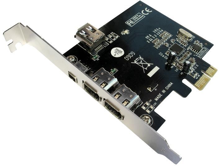 PCI Express Card 3 Port Firewire Adaptor