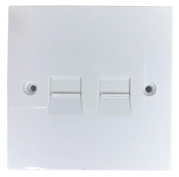 4/3A Double Secondary Flush Mounting IDC Telephone Wall Socket