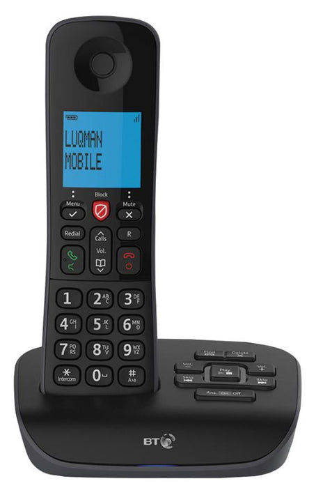 Essential DECT Phone with Call Blocking and Answer Machine, Single Handset