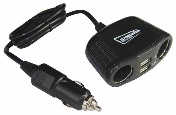 12/24V Twin Socket and Twin USB Adaptor