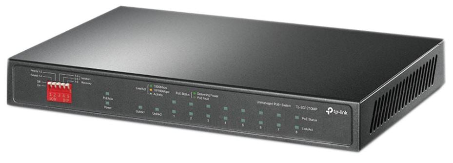 10 Port Gigabit Desktop Switch with PoE+