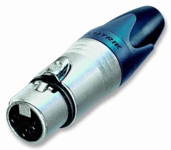 XLR Socket, Crimp, Nickel