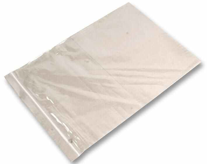 225mm x 320mm Clear Gripper Plastic Bags - Pack of 100
