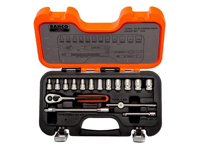 S160 1/4in Drive Socket Set, 16 Piece