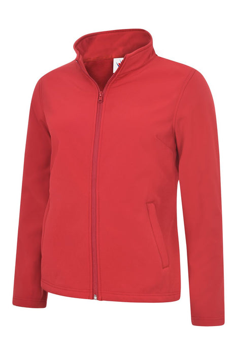 Unisex Ladies Classic Full Zip Soft Shell Jacket - Hanger Loop