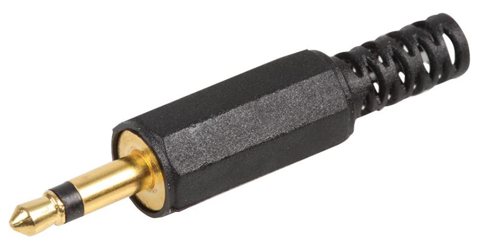 3.5mm Mono Jack Plug, Gold