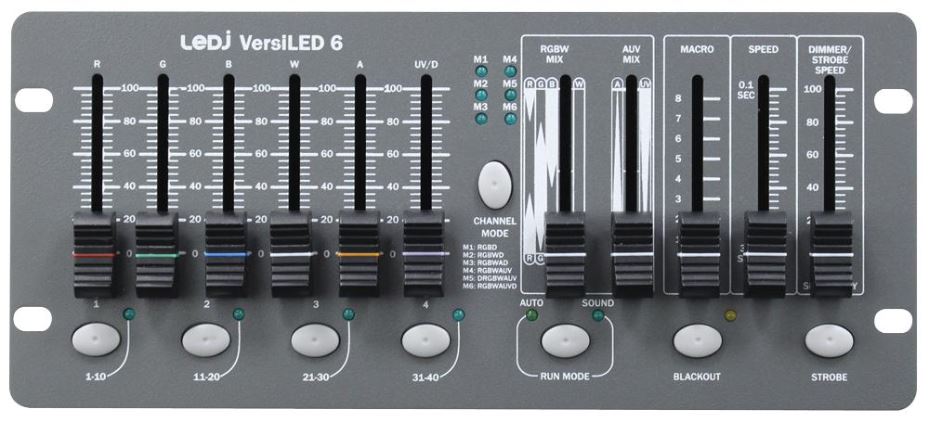 VersiLED 6 DMX Controller, 6 Channel