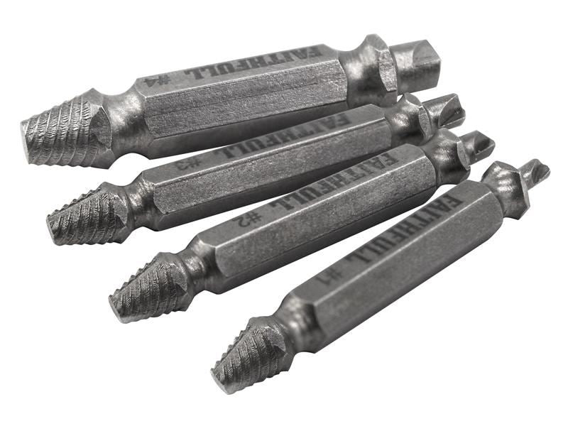 Screw Extractor Set, 4 Piece