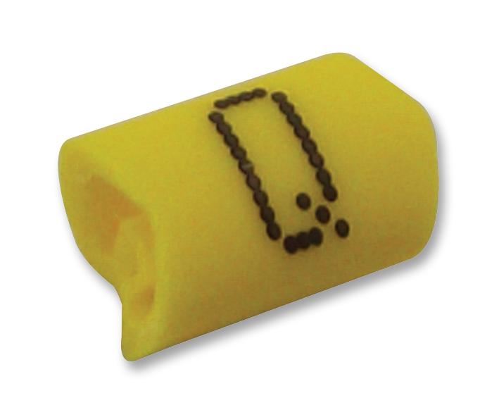 G-Type Cable Marker, Q, Black/Yellow, G4/10, Pack of 500