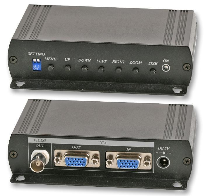 PRO SIGNAL VGA to Video Converter 1x VGA Socket to 1x VGA Socket & 1x ...