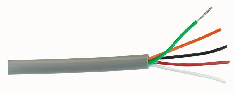 5-Core Unshielded Control Cable 22 AWG 30.5m (100ft)