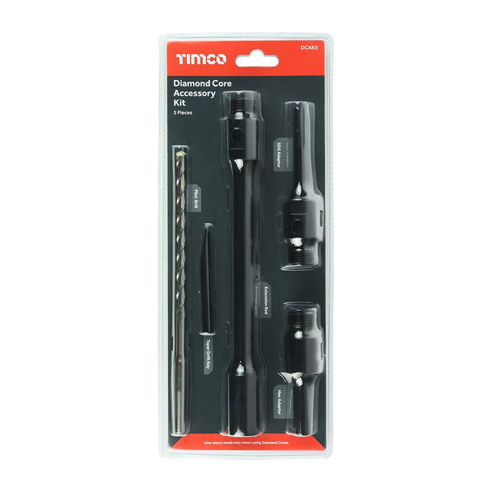 Dry Diamond Core Accessory Kit (Size 5pcs - 5 Pieces)