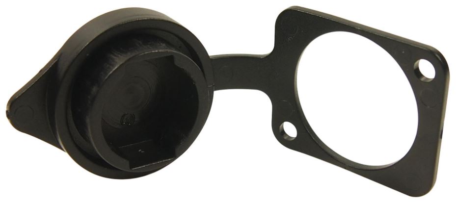 Sealing Cover, XLR Receptacle, Black